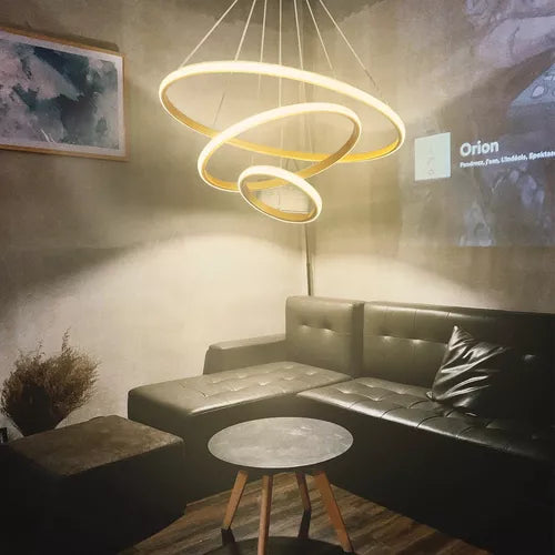 Lúmina Gold – Lámpara Colgante LED Moderna